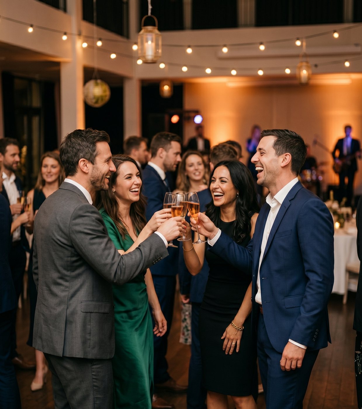 Soirée d'entreprise, invités qui trinquent — galerie photo d'événement